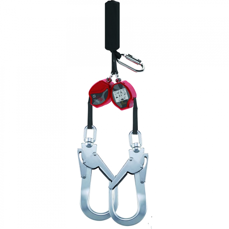 捲揚式織帶防墜器(2.1米) 附鋁鉤